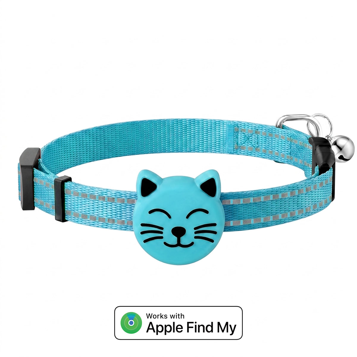 Joylink Pet Tracker Cat blue - Bluetooth tracker tag for dog and cat collars, works with Apple Find My and Google Find Hub, no monthly fee