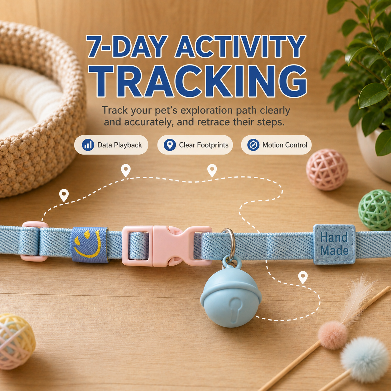 Rastreador GPS Joylink para mascotas – Sin cuotas mensuales, collar gratis incluido