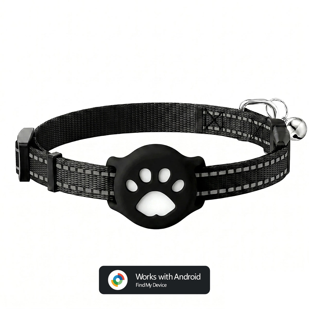 Joylink Pet Tracker size in hand - slim lightweight tag design (view 4)