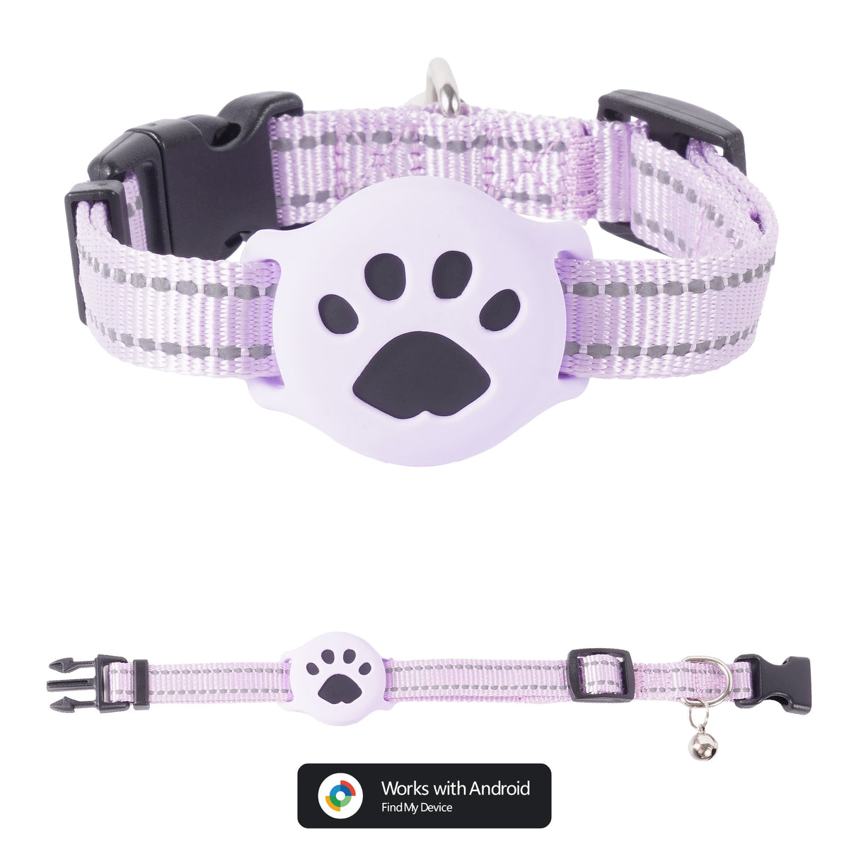 Joylink Pet Tracker tag close-up - works with Apple Find My and Google Find Hub (view 8)