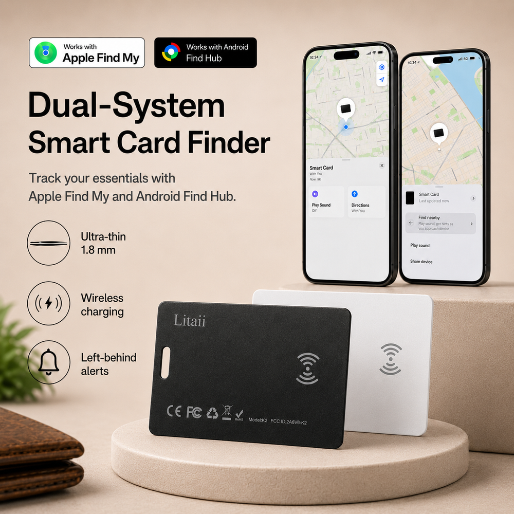 Tracking card for an everyday bag
