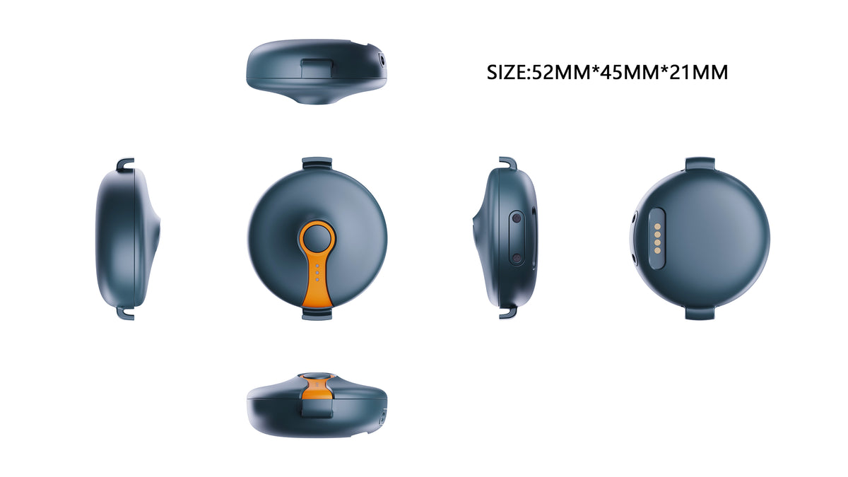 Joylink C5L tracker six-view technical drawing with the 52 by 45 by 21 millimetre size callout
