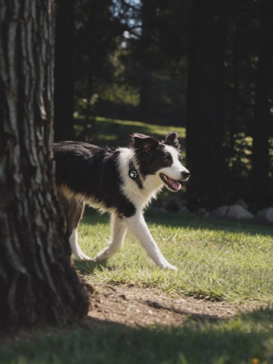 Dog wearing a Joylink pet tracker